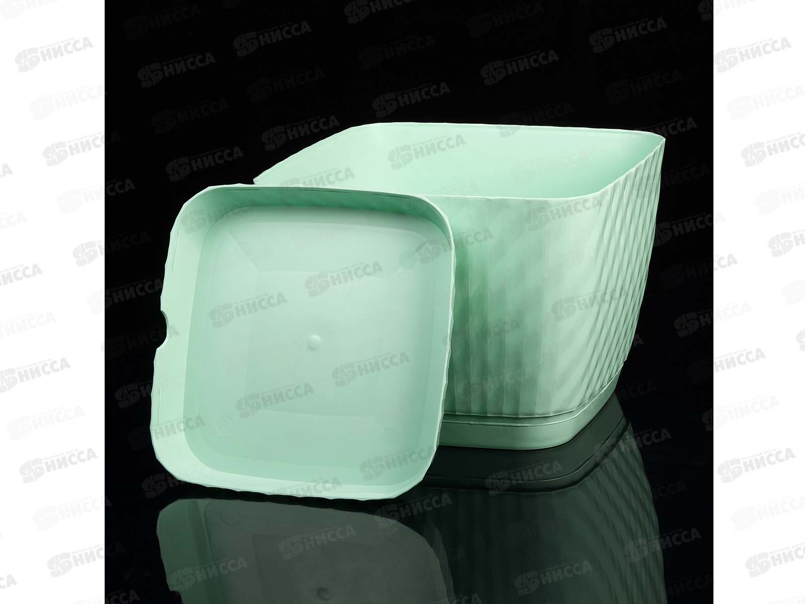 Кашпо Классика 15л зеленый мятный Ангарск *5 Г-9653