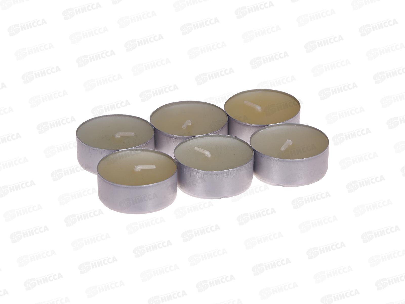 Свеча чайная 12гр аромат упаковка 6шт Жасмин *1