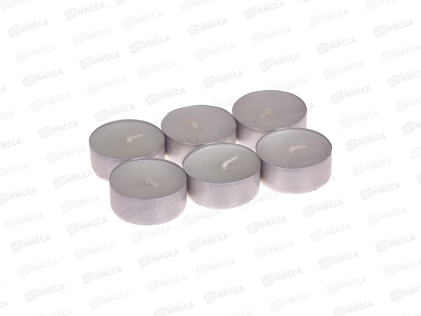 Свеча чайная 12гр аромат упаковка 6шт Кокос *1