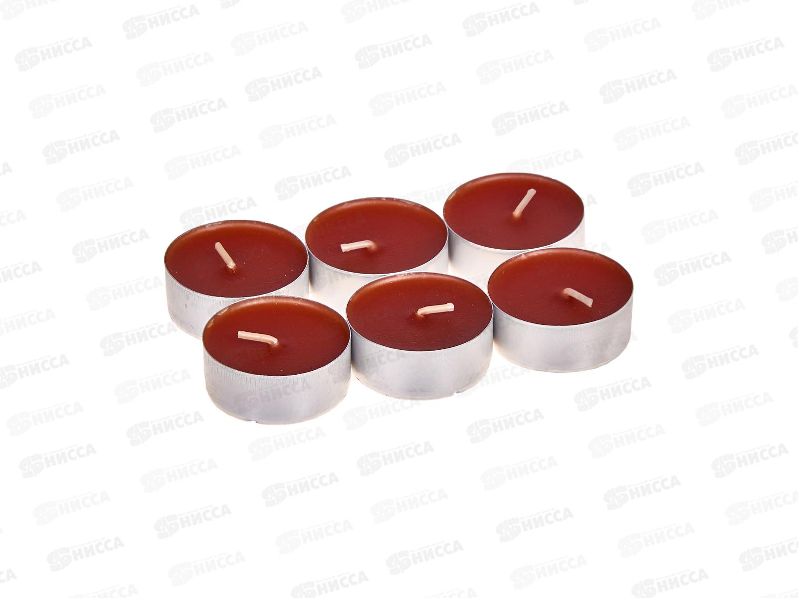 Свеча чайная 12гр аромат упаковка 6шт Эспрессо *1