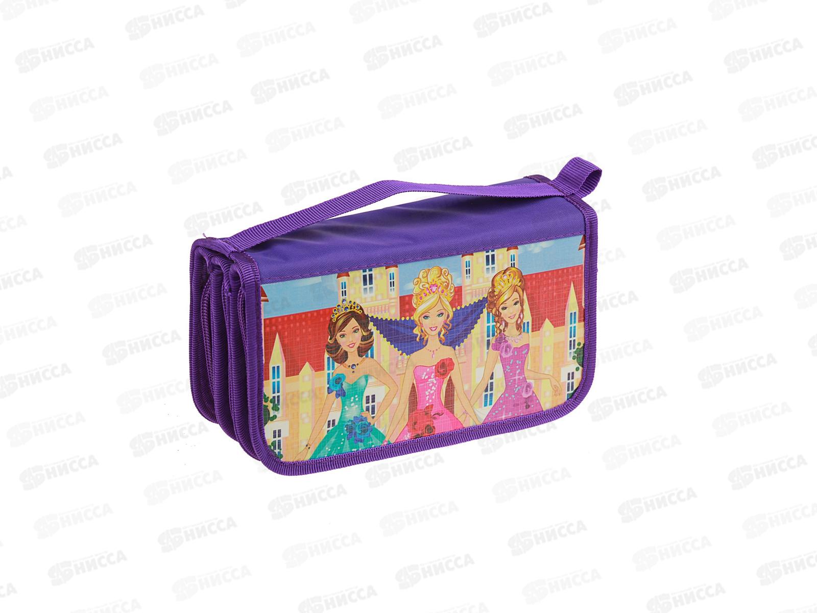 Пенал ПЧЕЛКА 3отдела, Три Принцессы, 190*105, ПО-11 *15