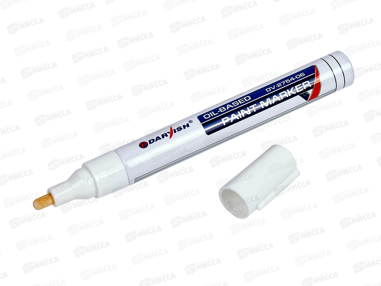 Маркер-краска Darvish белый  DV-2754-06 *12/480