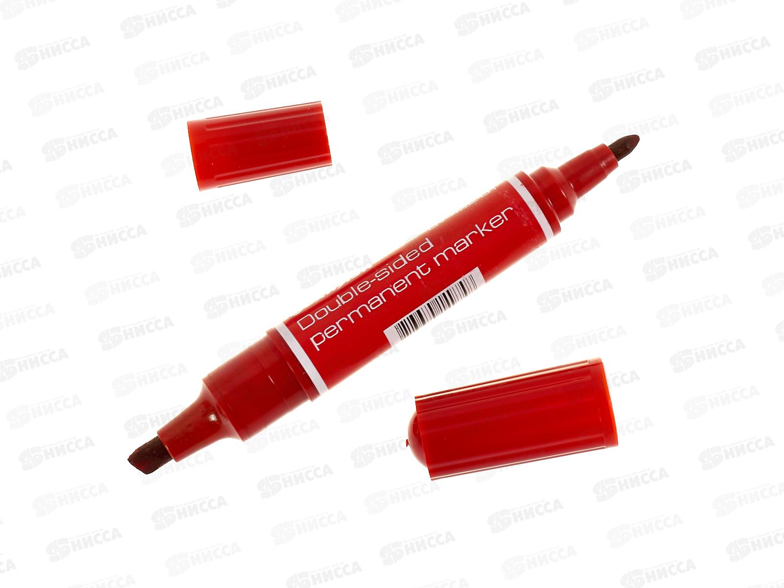 Маркер Darvish перманентны, двухсторонний, красный, DV-422 *12