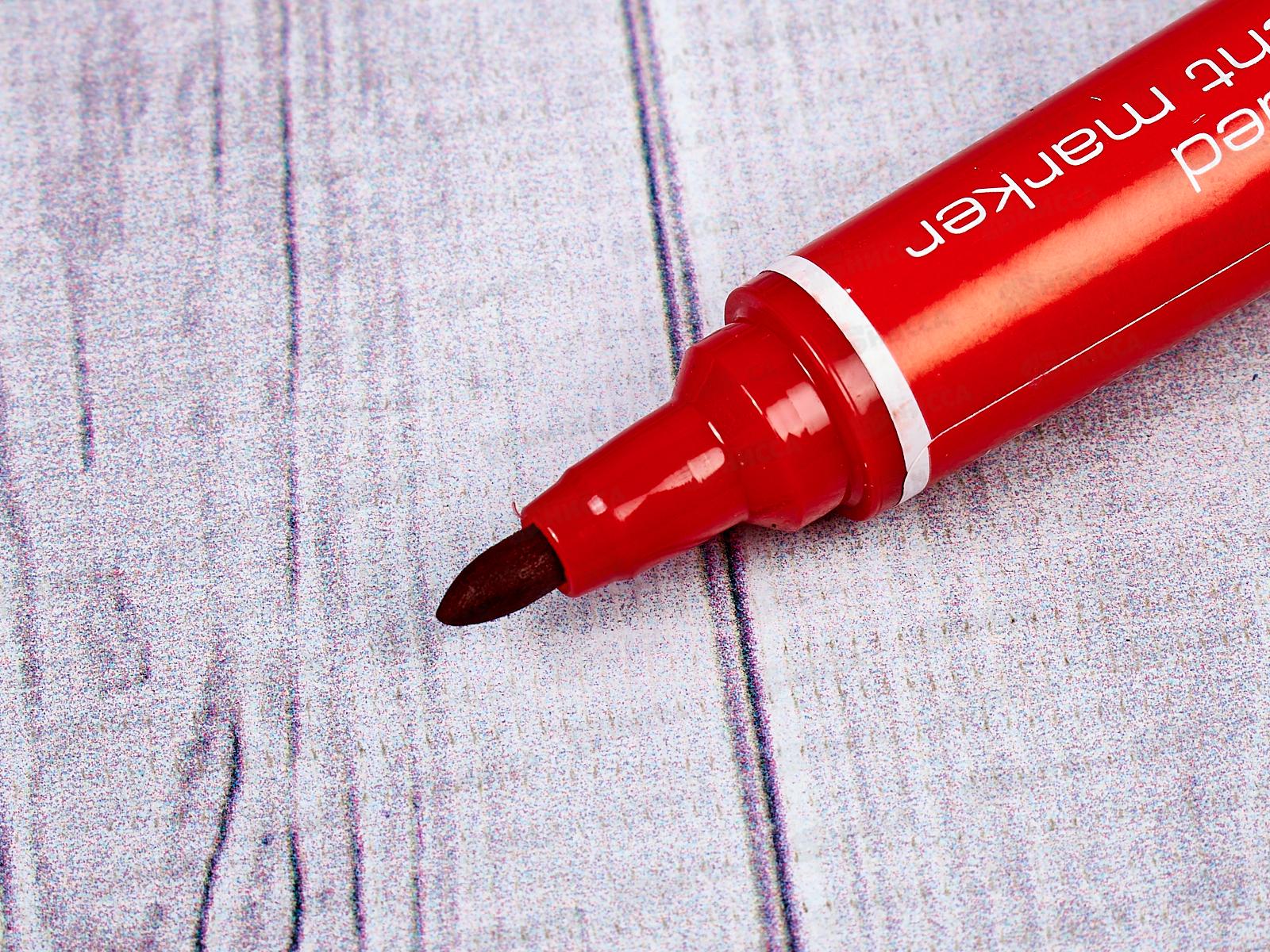 Маркер Darvish перманентны, двухсторонний, красный, DV-422 *12