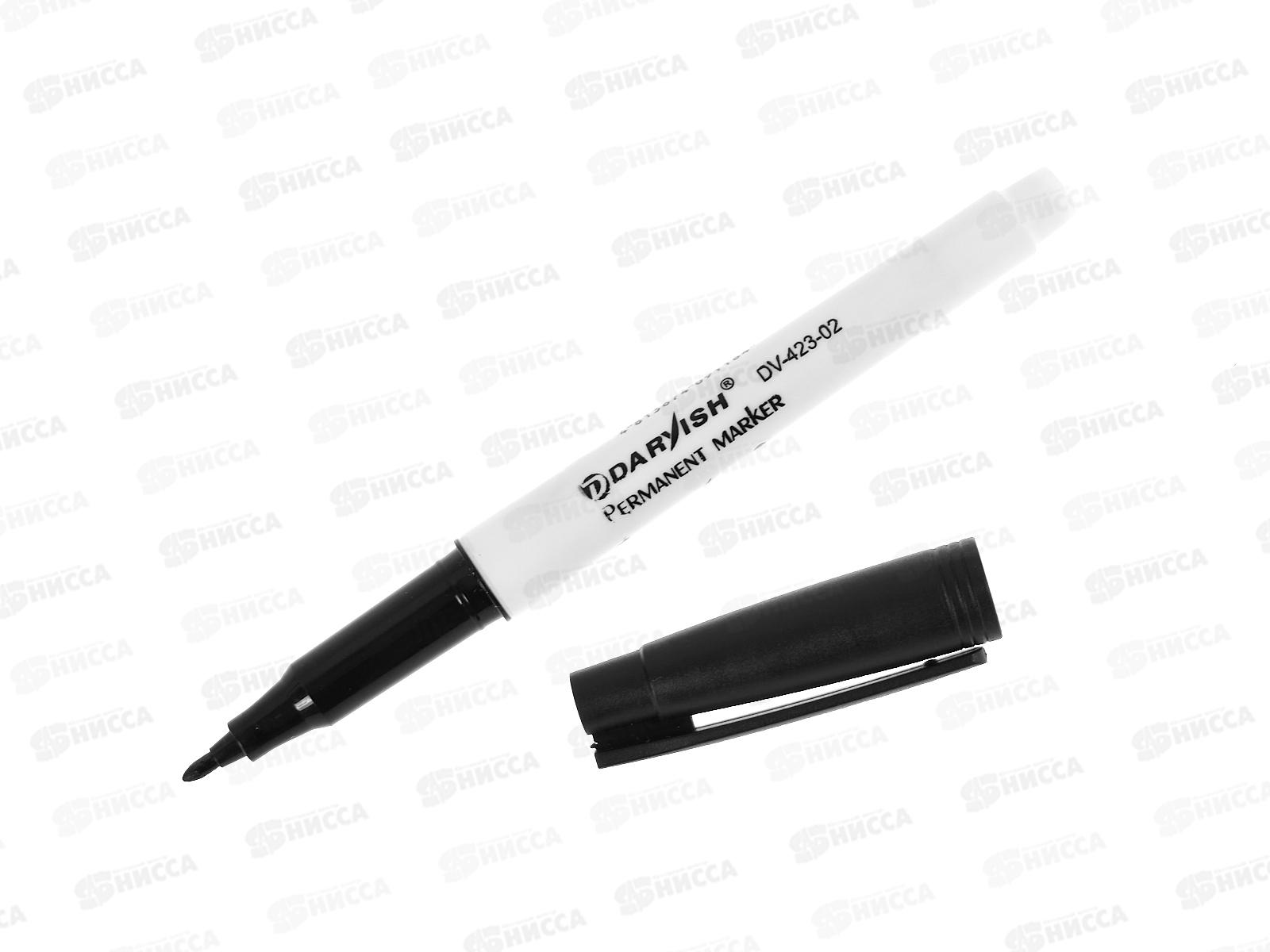 Маркер Darvish перманентный чёрный, тонкий. 0,5 мм DV-423-02 *12/144/864