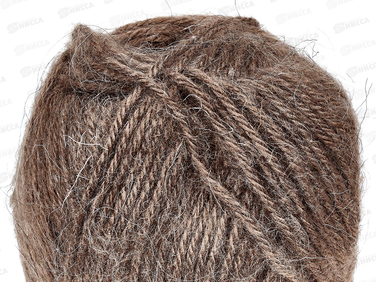 Пряжа Северянка шерсть 30%/верблюжья шерсть 5%/акрил 65% 100гр 150м какао 113 *10