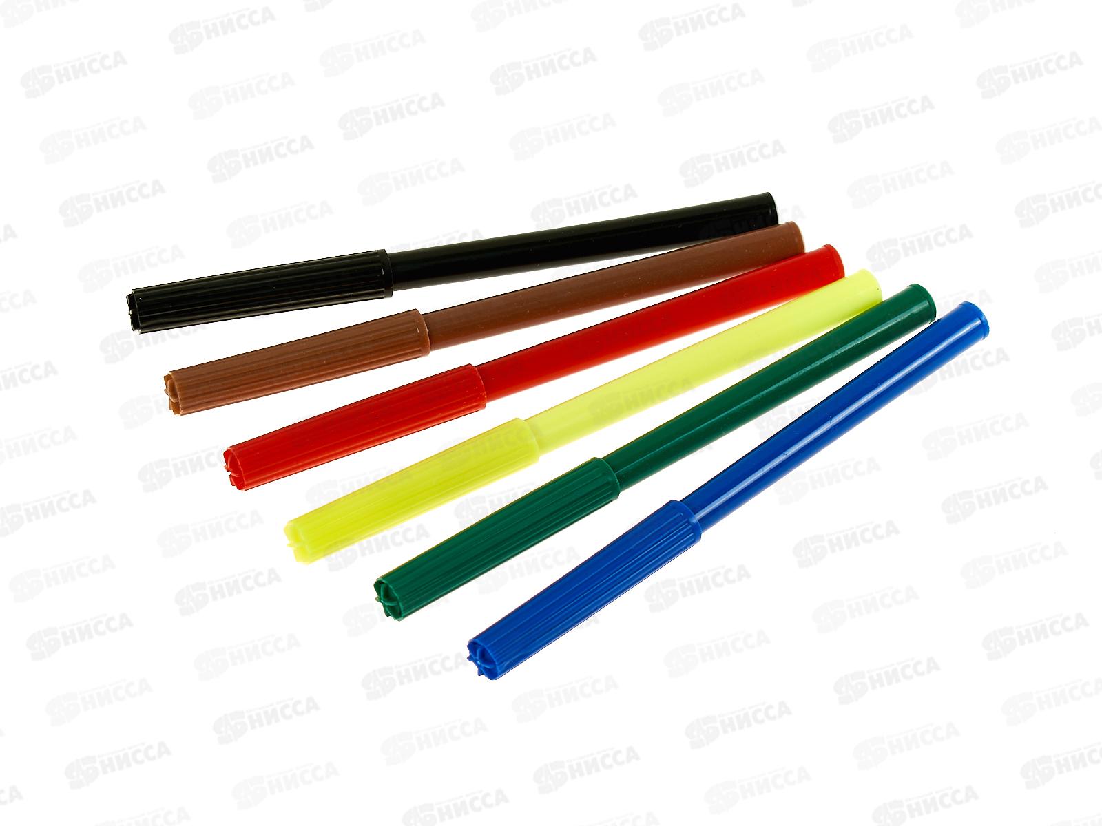 Фломастеры 6 цветов Darvish для девочек, картонная упаковка, DV-3601-6А*24/240