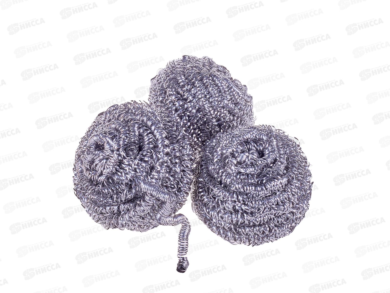 Губка для посуды металлическая, 15гр, набор 6шт., AL-4673 *300