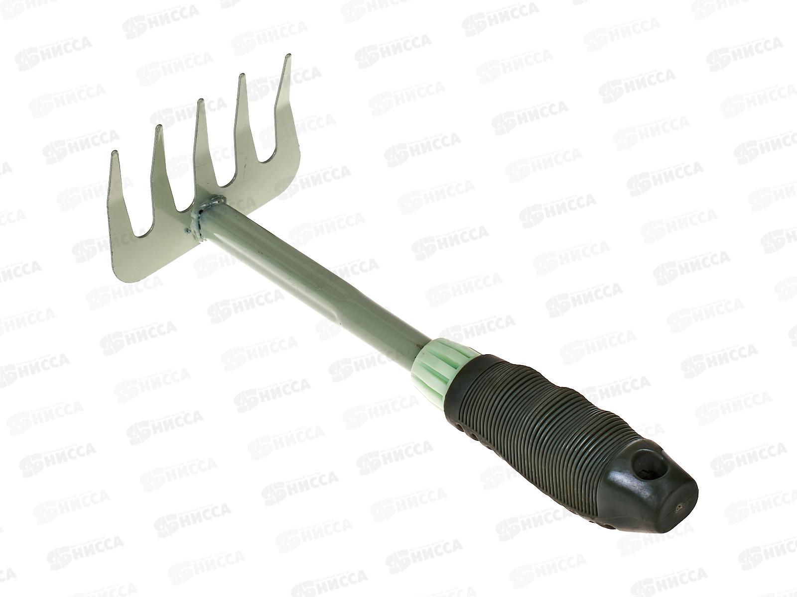 Грабельки 5 зубьев рыхлитель пластиковая ручка, AL-4558 *100