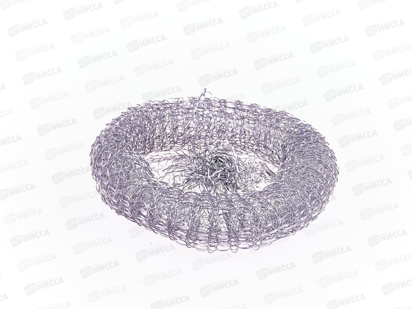 Губка для посуды металлическая, 20гр, уп.6шт, AL-4658 *6/720