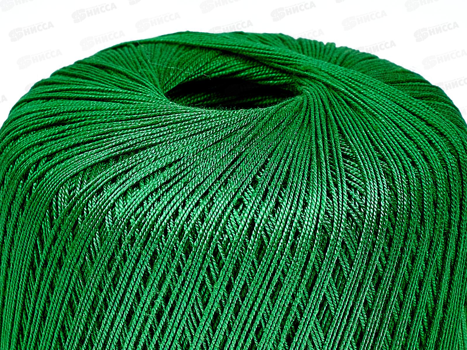 Пряжа Денди хлопок мерсеризованный 100% 50гр 330м трава 044 *10