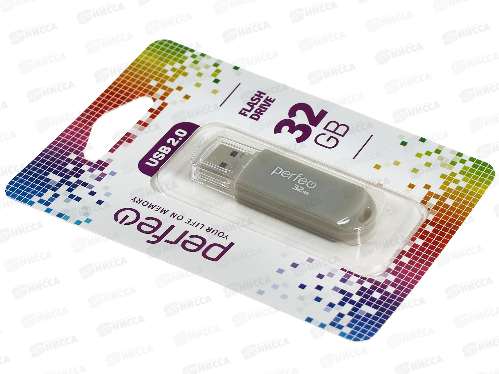 Флэш-карта Perfeo USB 32Gb C03 gray