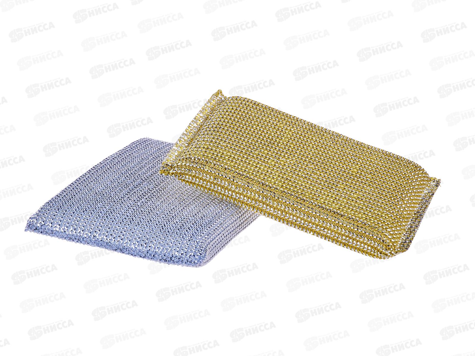 Губка хозяйственная, универсальная, 12х8 см., набор 4 губки, AL-4601 *240