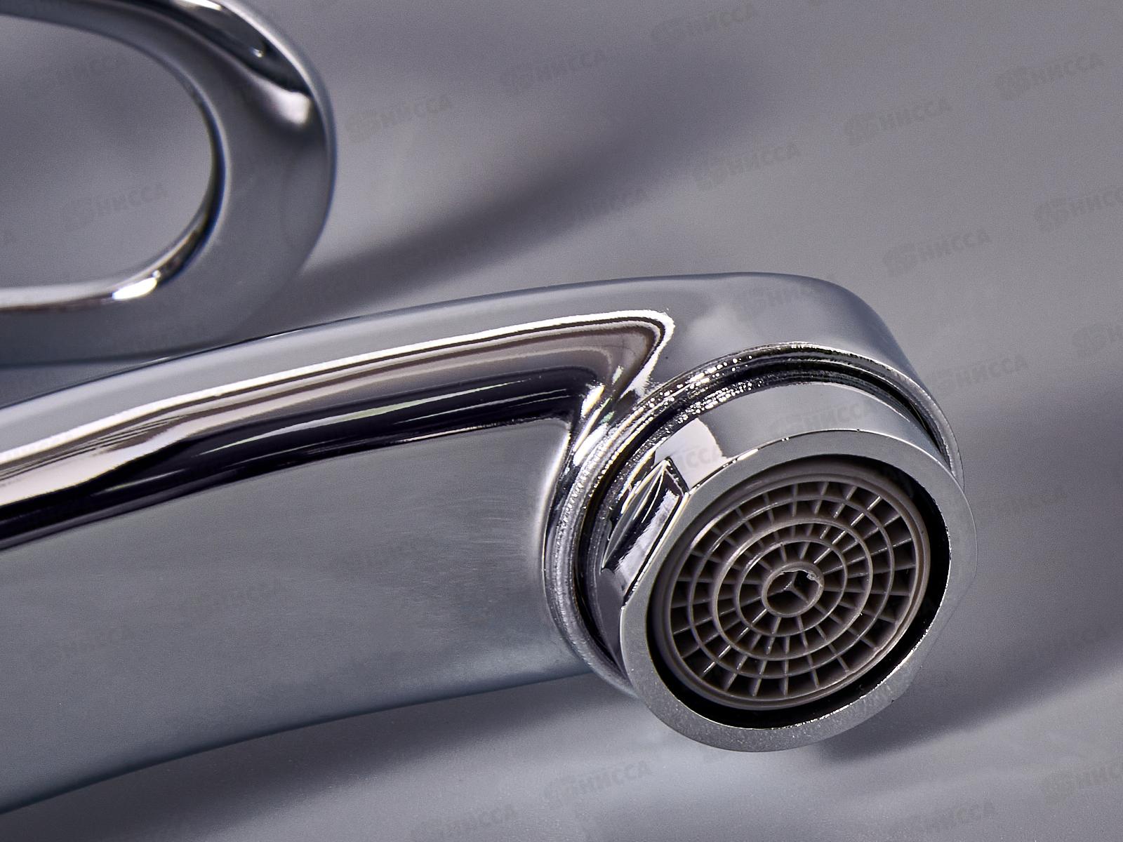 Смеситель для кухни ЭВЕРЕСТ короткий гусак В45-023 гайка, упаковка 2шт/цена за 1шт