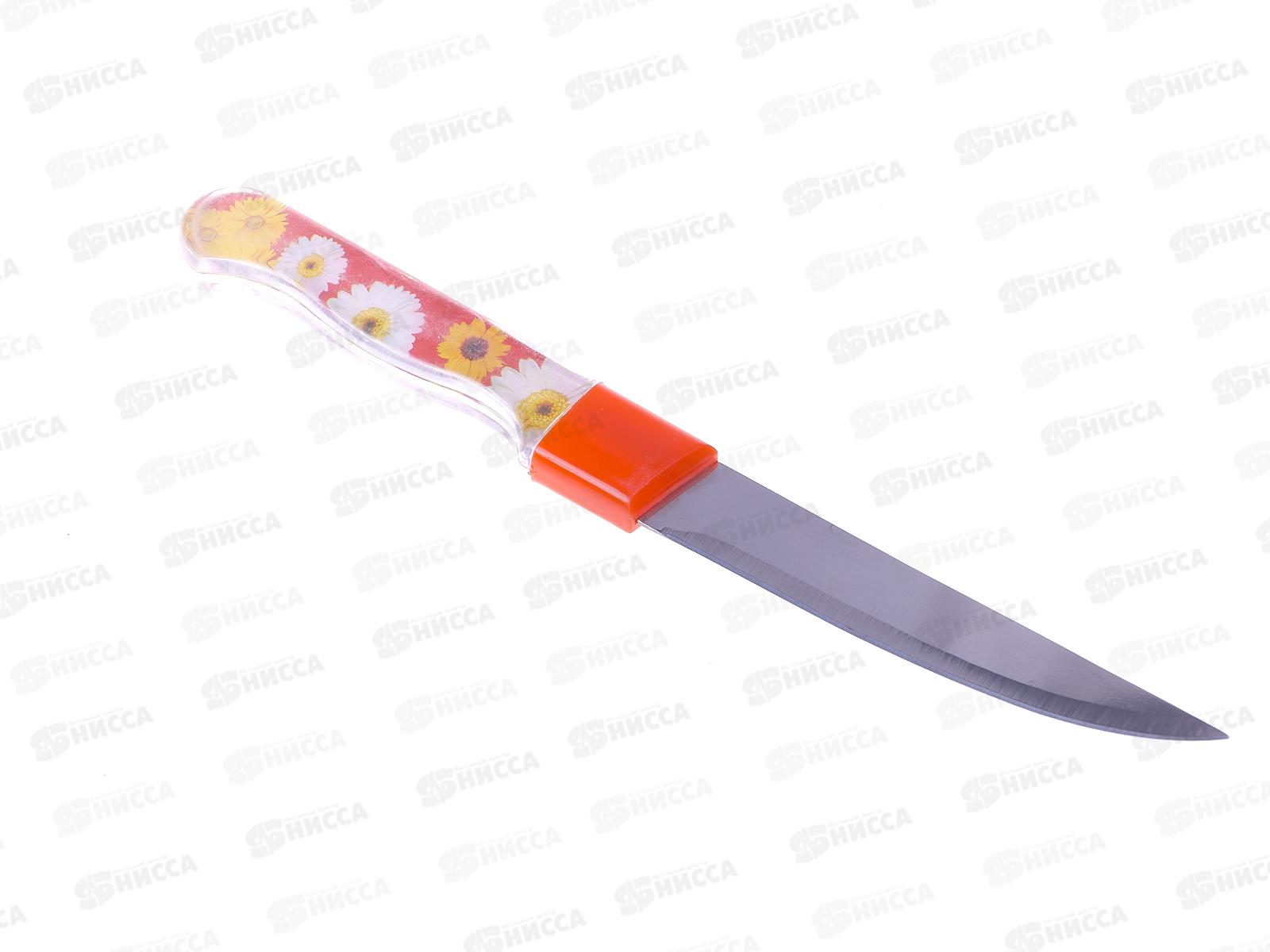 Нож кухонный  пластмассовая  ручка, ТВ-006 14,5см (045139) *12 Ж