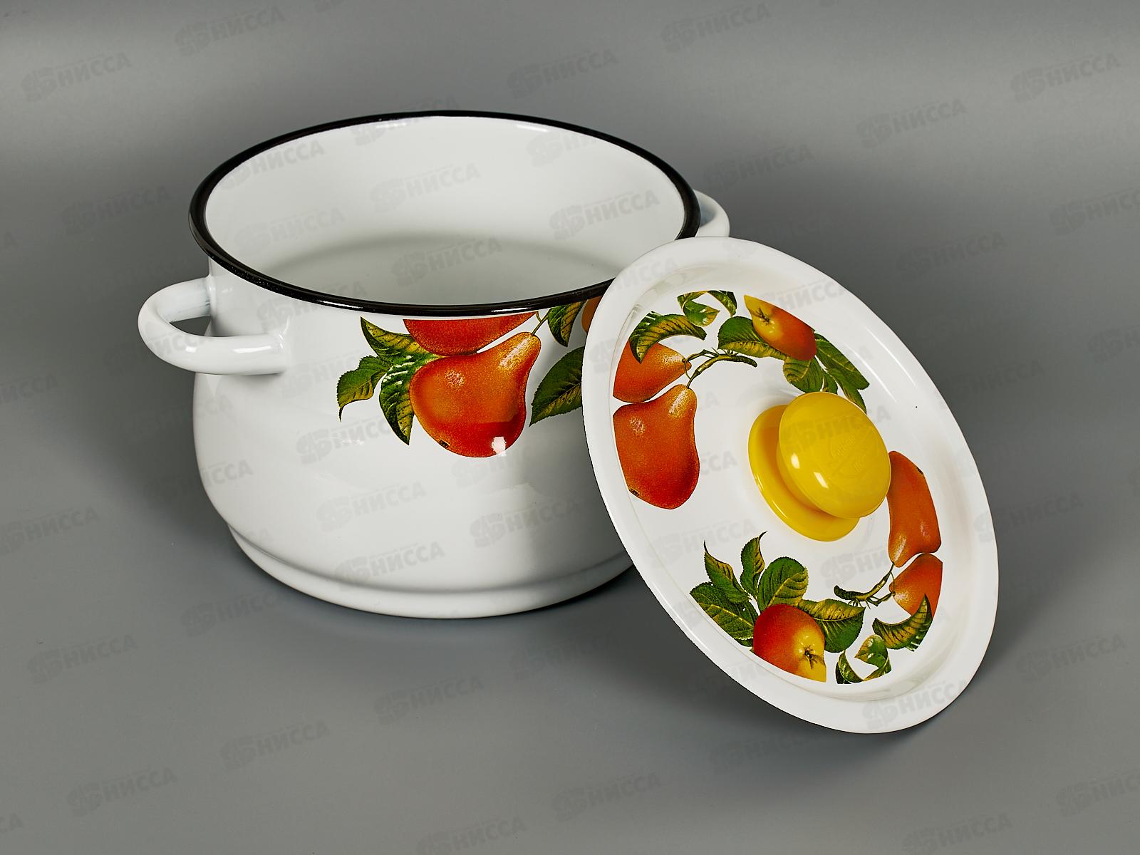 Кастрюля 4,0л сферическая декор на крышке С1912.39