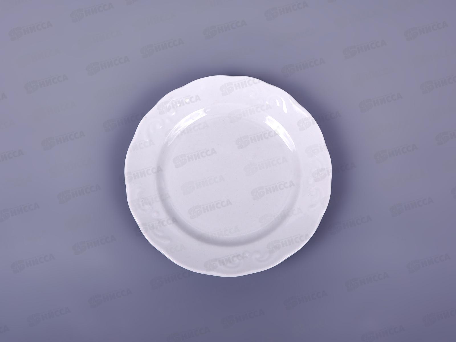 Тарелка мелкая 175мм фарфоровая Надежда белье 9С0693 *20