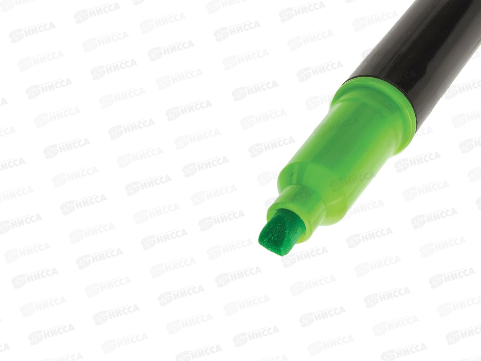 Маркер текстовый BRAU, двухсторонний , скошенный , лимон/зеленый ,150841 *12