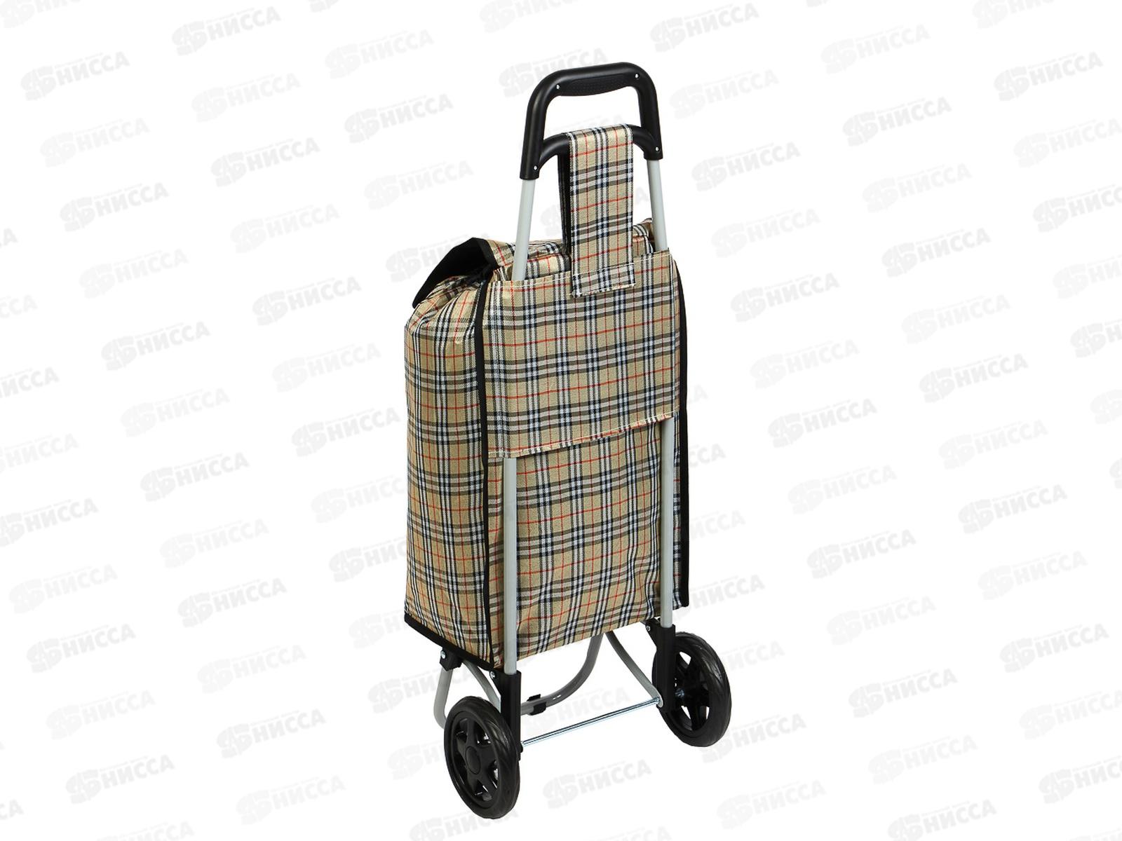 Тележка+сумка до 30кг, брезент, ЭВА 36*28*86см 467-016