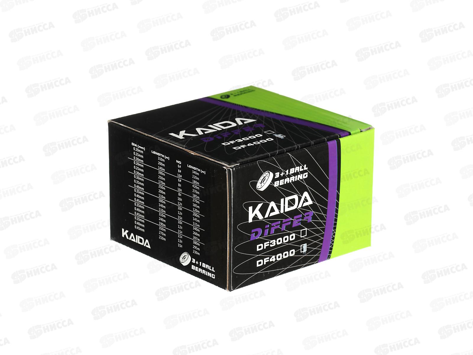 Катушка AZOR KAIDA 4000, 3+1 передний  фрикцион , металлическая  шпуля 142-041 г