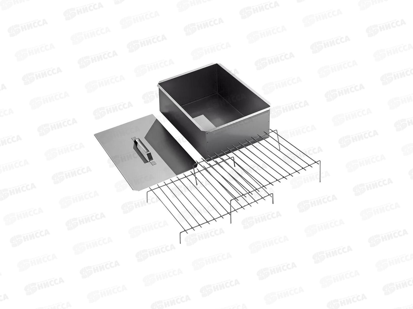 Коптильня 2-х уровневый 350*260*160*0,8мм в коробке К-2