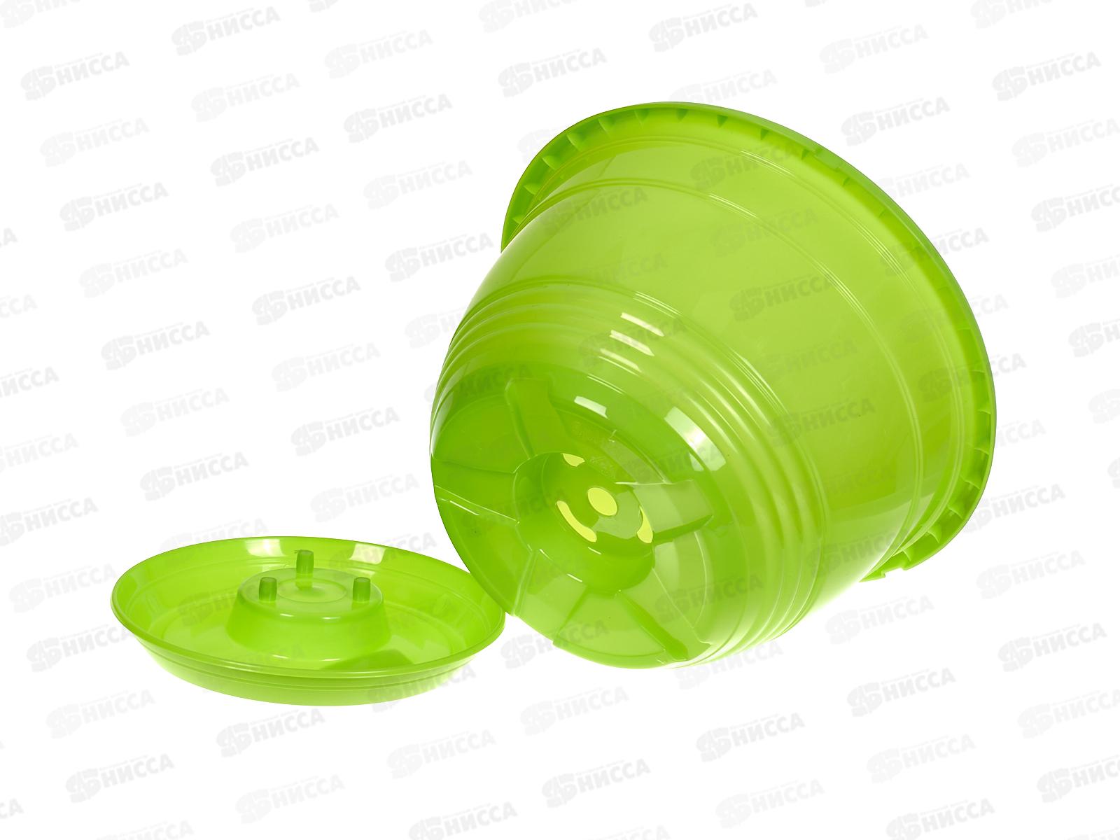 Горшок для цветов Глория 4,2л Зеленый