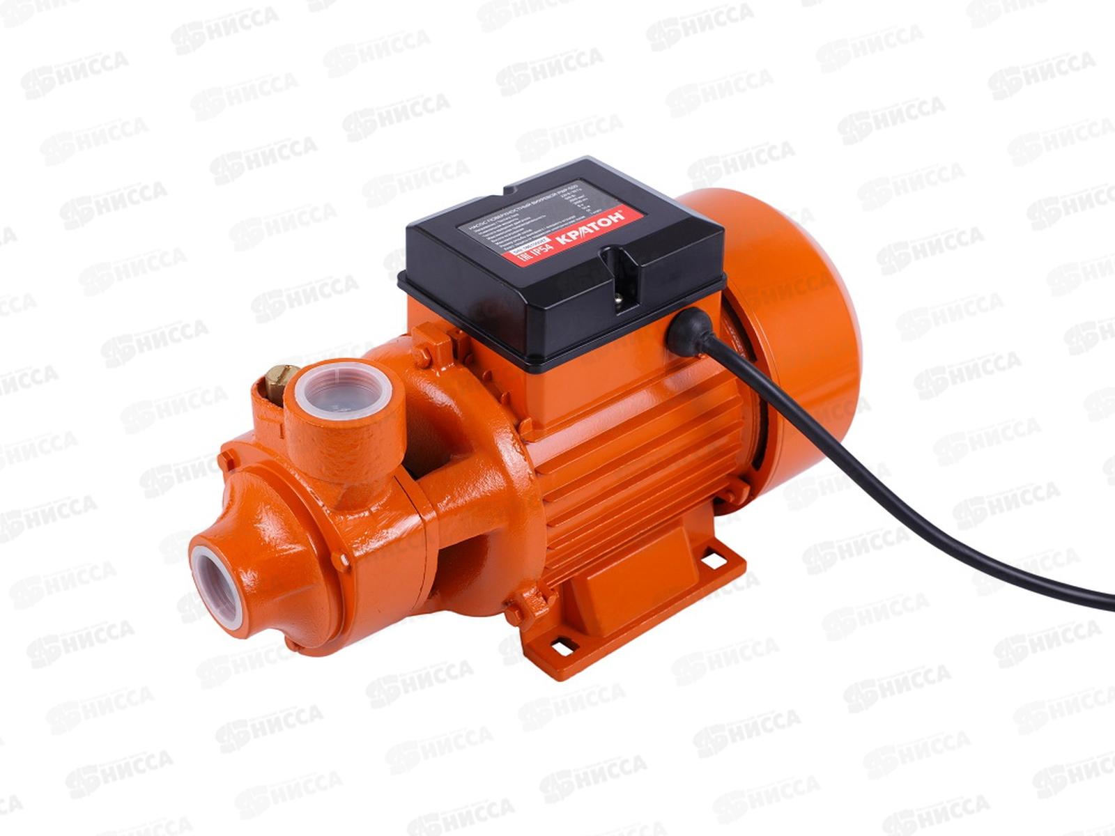 Насос поверхностный вихревой Кратон 8м/50м, 500Вт, PWP-500 *2