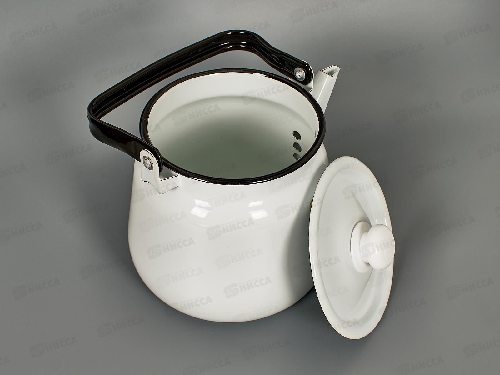 Чайник 3,5л сферический белый с кнопкой С42716.3 *4