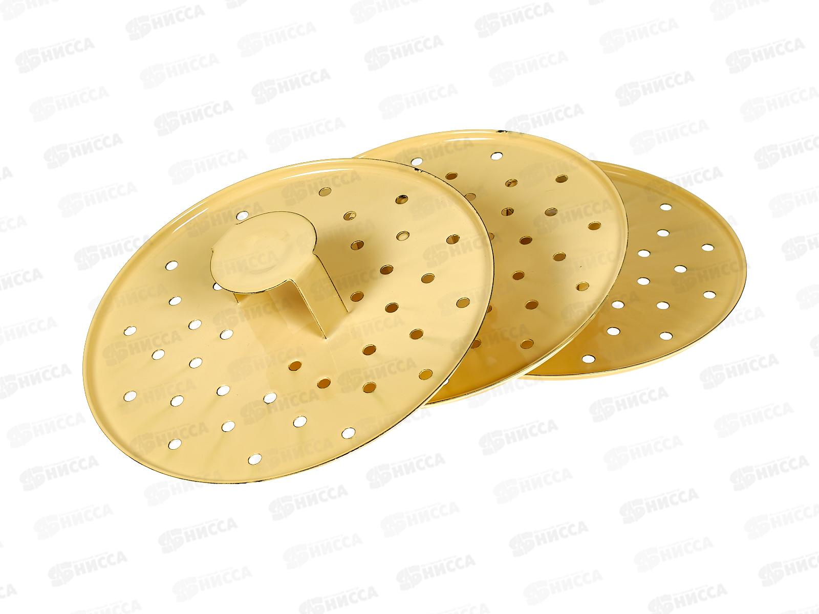 Мантоварка 9,0л декорированная палевая с кнопкой 3 вставки С41722.3п  *2