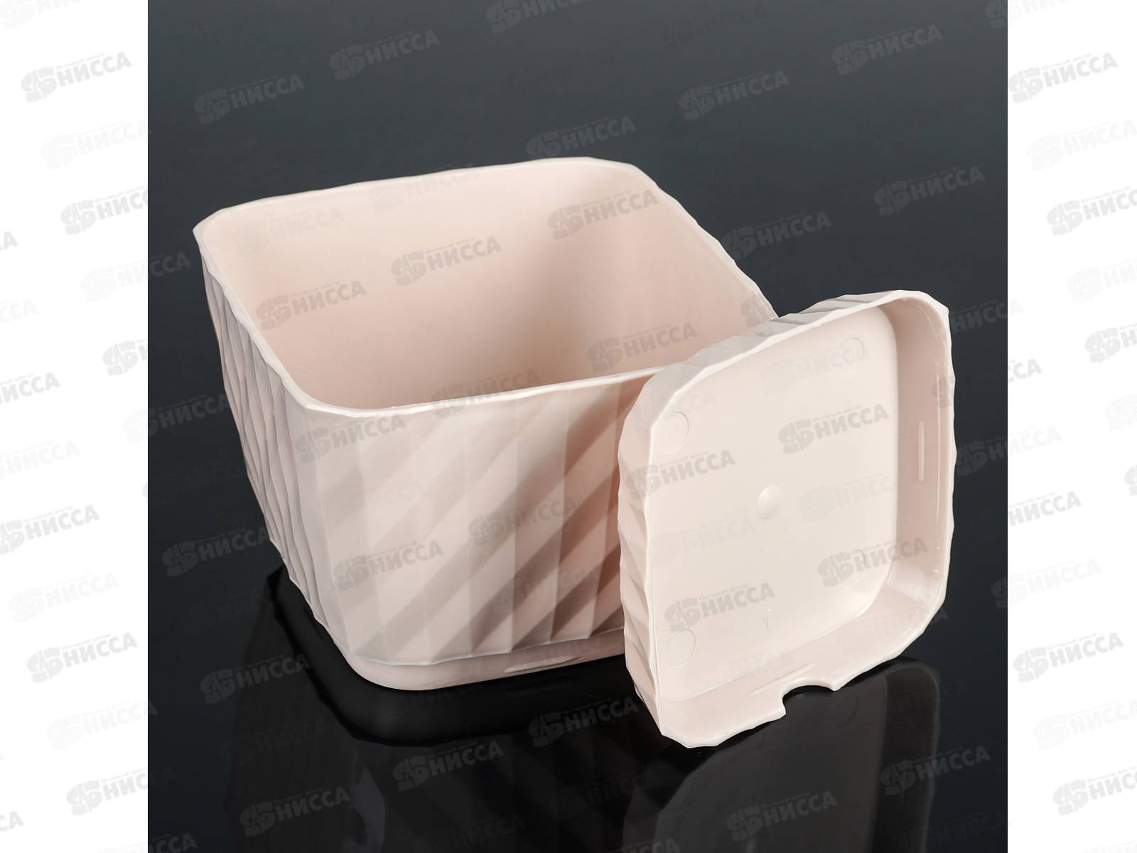 Кашпо Классика 1л бежевый Ангарск *15 Г-9651