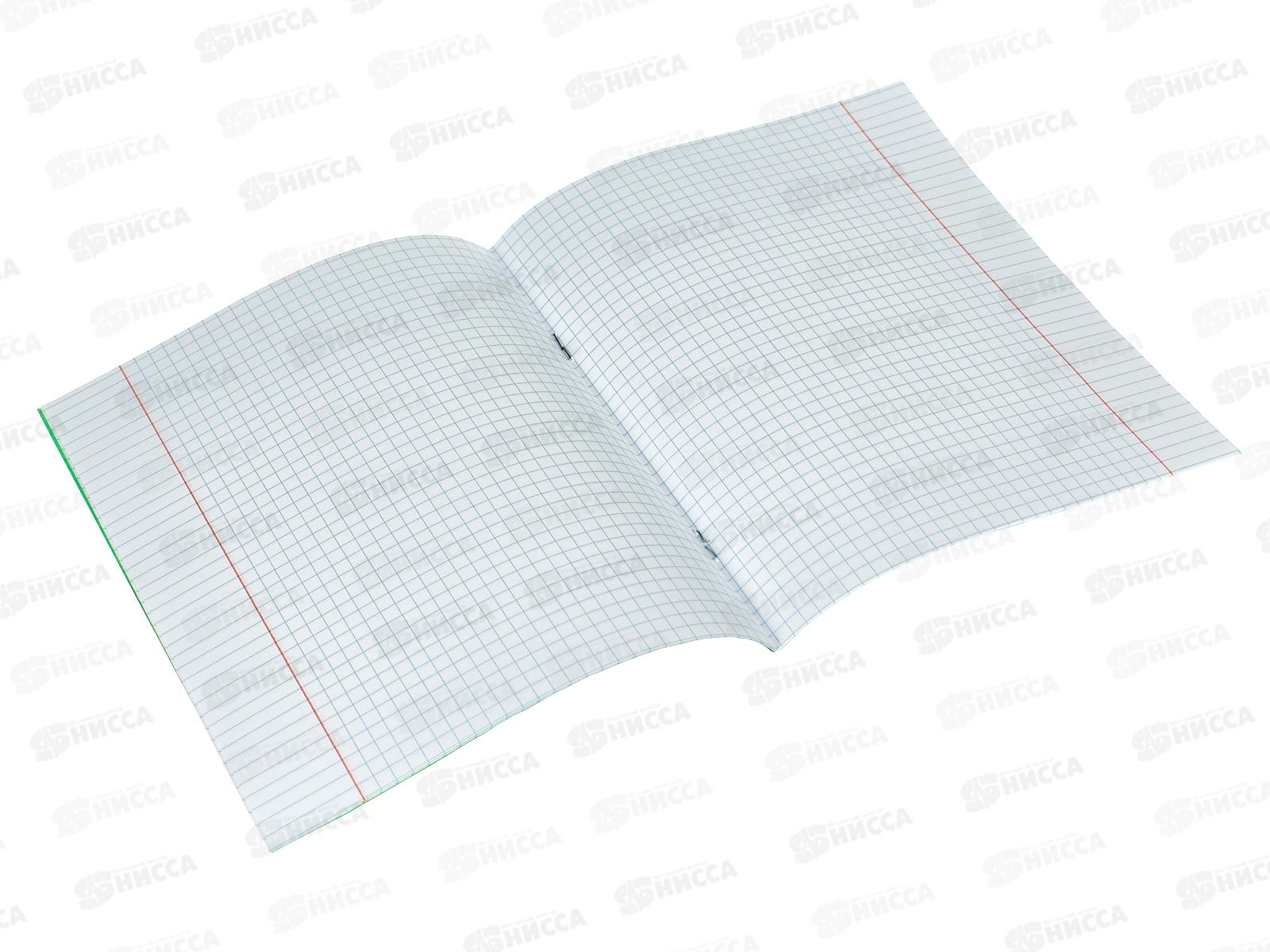 Тетрадь 12 листов клетка Hatber зеленая обложка,  05112*20/360