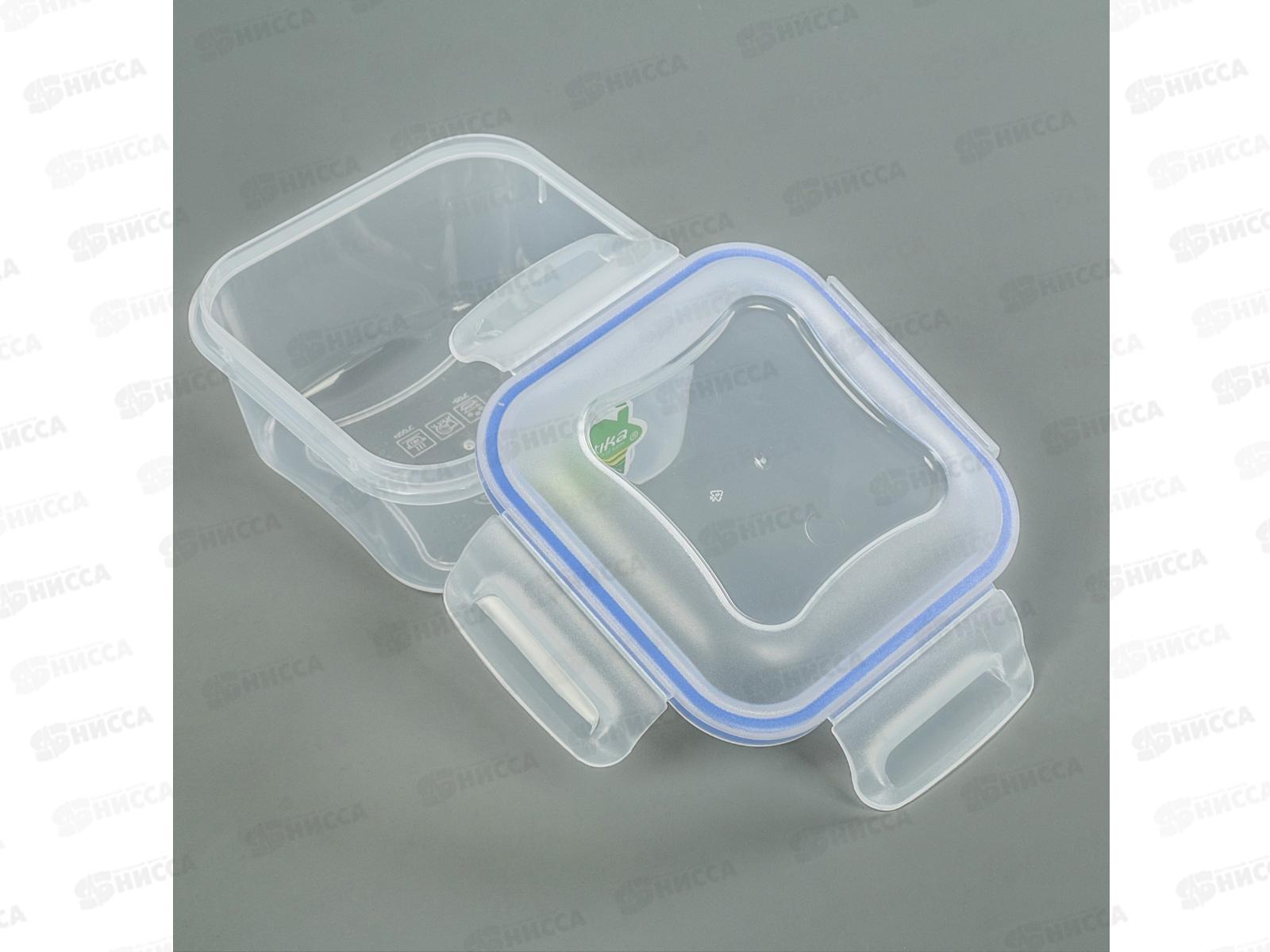 Контейнер 0,45 герметичный Спессо квадратный С228-01-КОЛ ассортимент *22