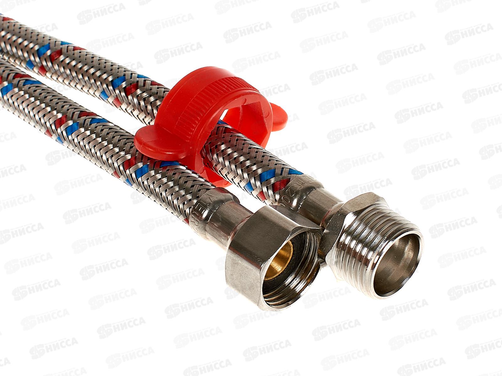 Подводка для воды сталь 1/2&quot гайка/штуцер 100см СТМ *10/80