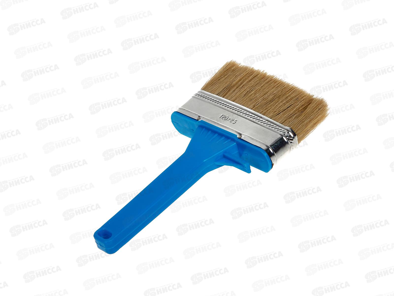 Кисть побелочная, голубая ручка 120х25х5,1, AL-4614 *120