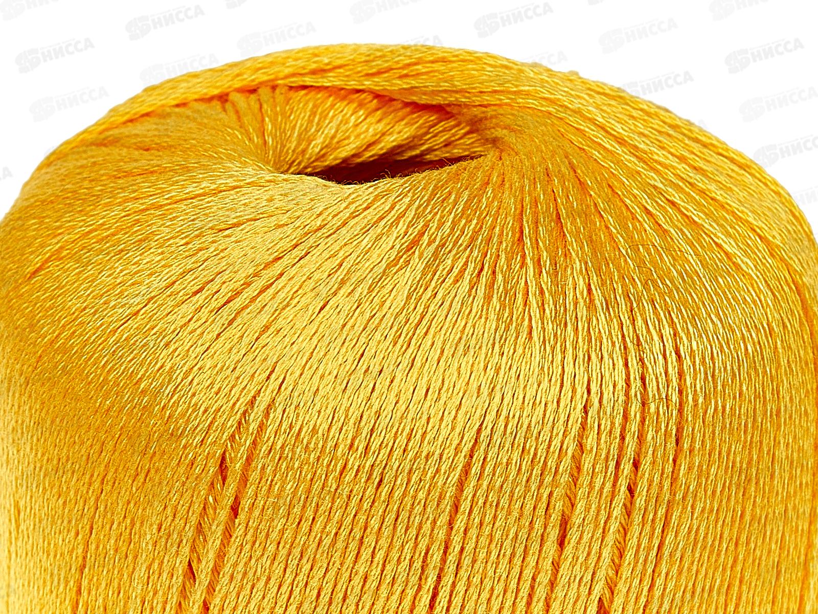 Пряжа Хлопок мерсеризованный 100% 50гр 200м желтый 104