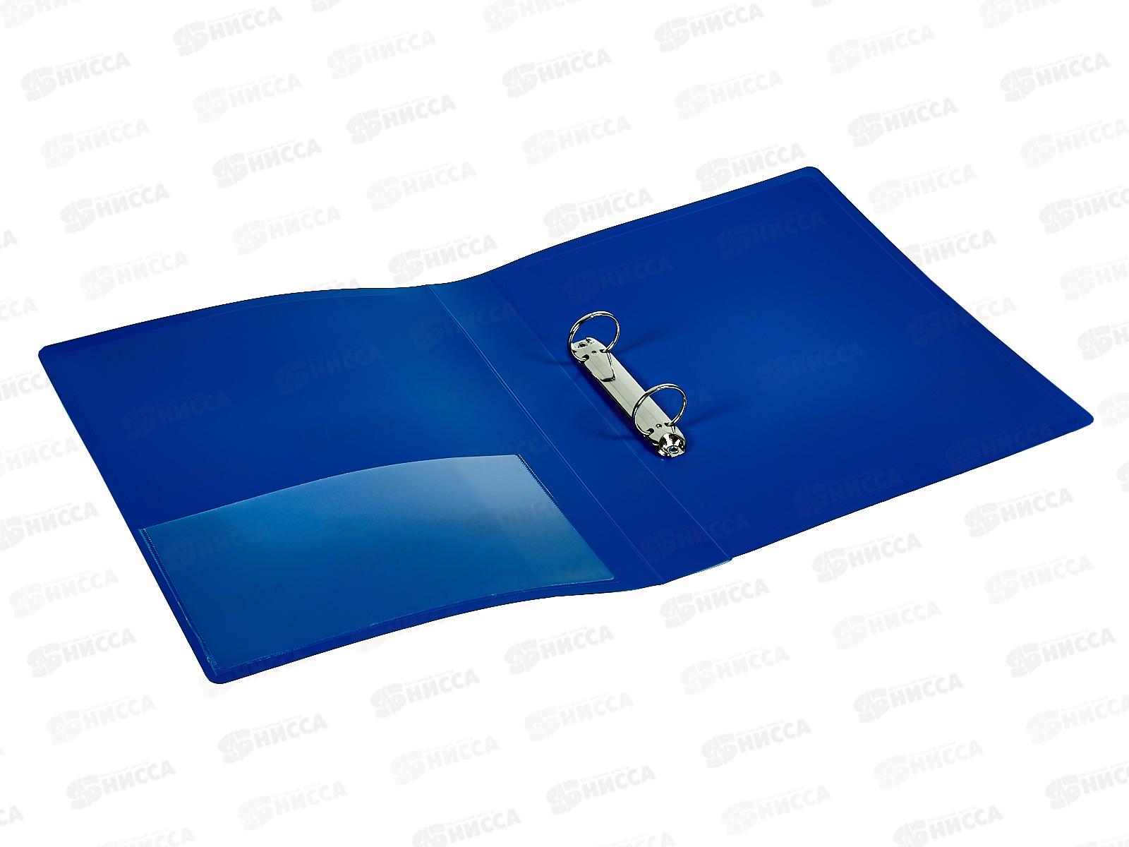 Папка на 2-х кольцах 40мм А4 Бюрократ голубая, 816510 *16