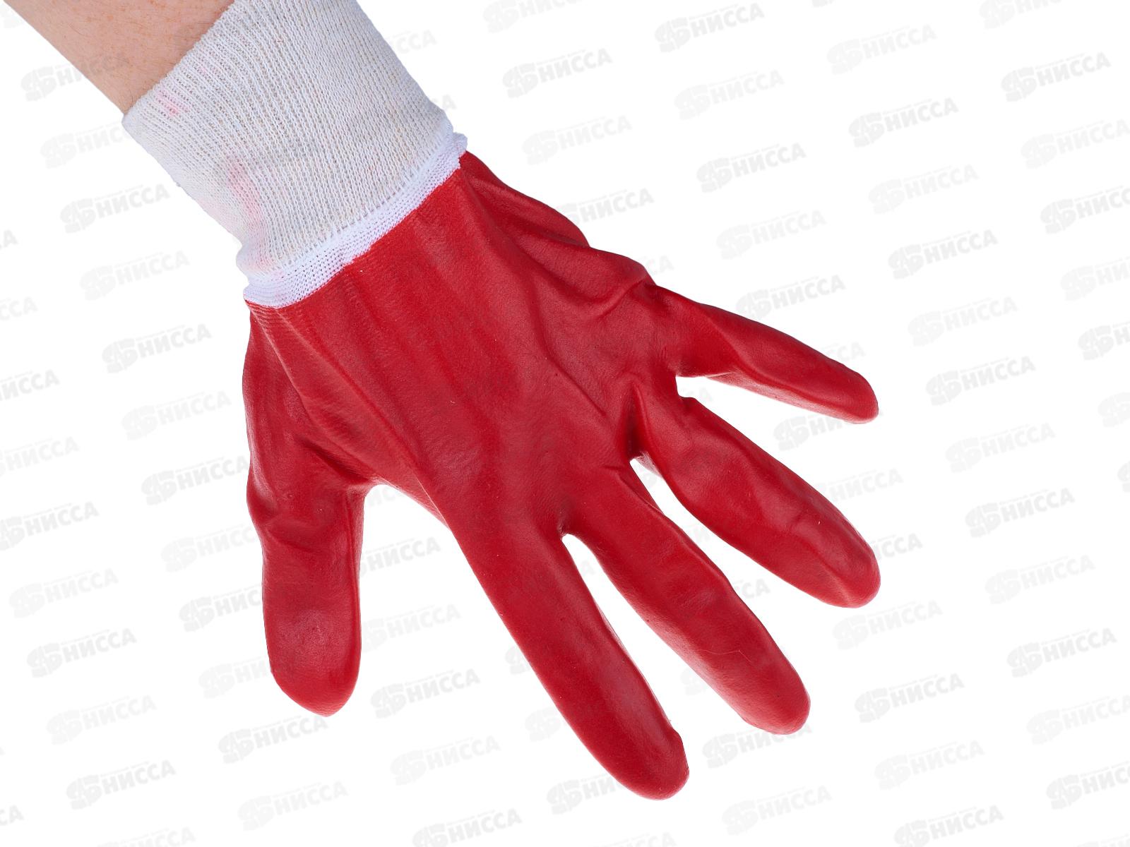 Перчатки хлопчатобумажные облитые Гранат №36 *12/420