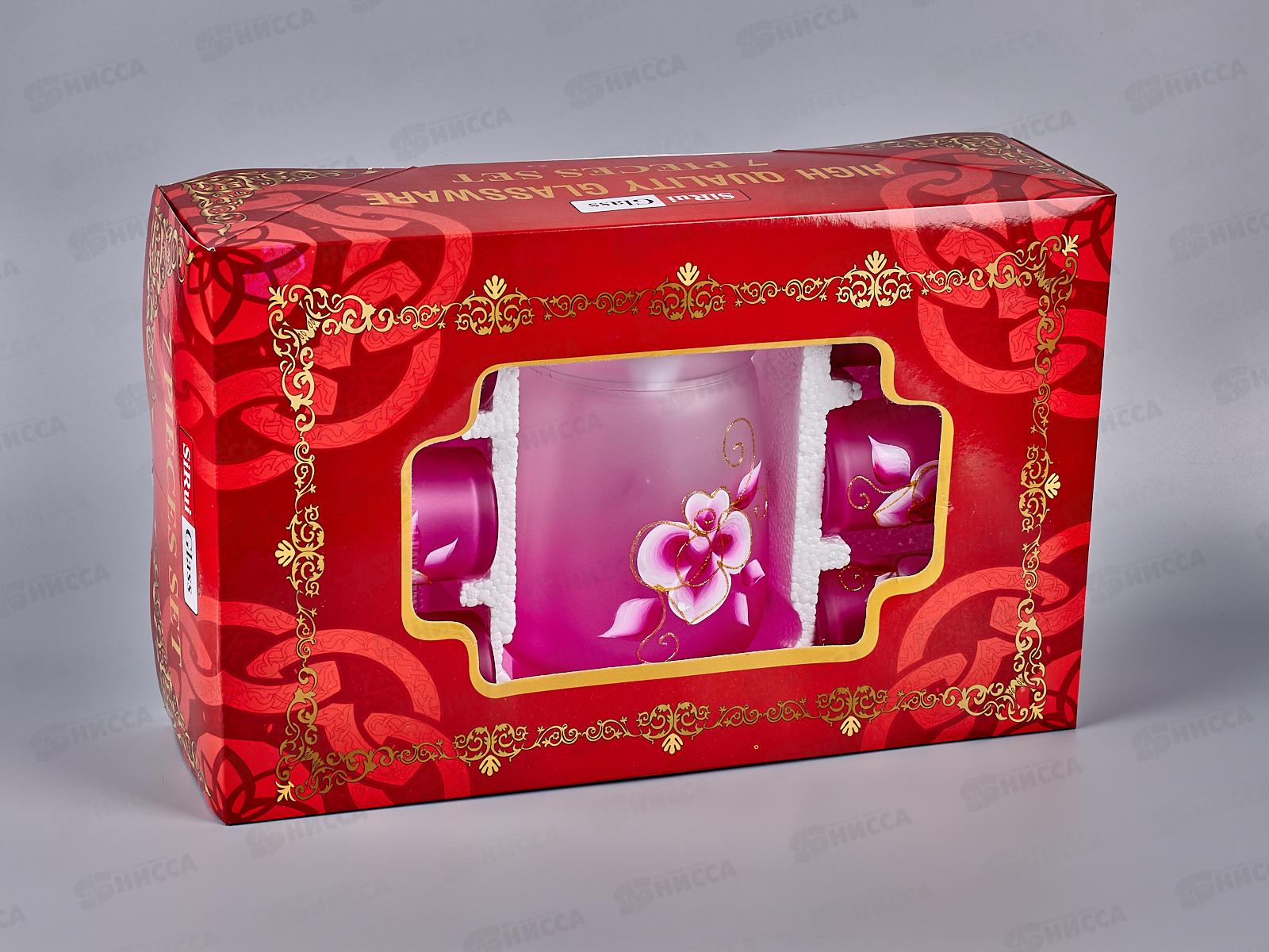 Кувшин 1400мл с крышкой + 6 стаканов 150мл, AL-2532 *8