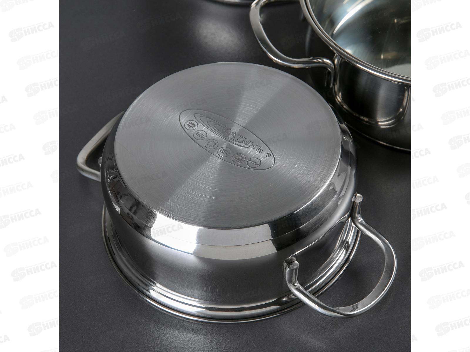 Набор кастрюль 6предметов Лира(1,6л+2,2л+3,2л) КТ-СР-001 *2