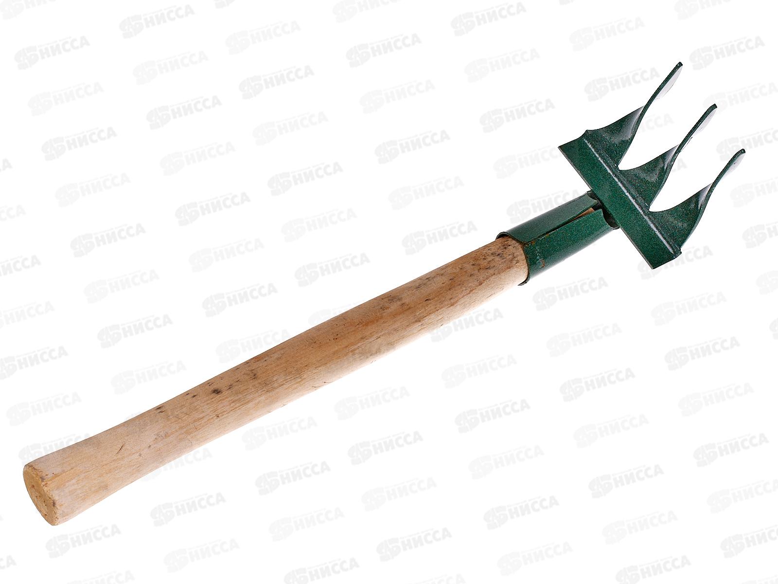 Грабли витые 3-х зубчатые с деревянным черенком Павлово, ГВ-3