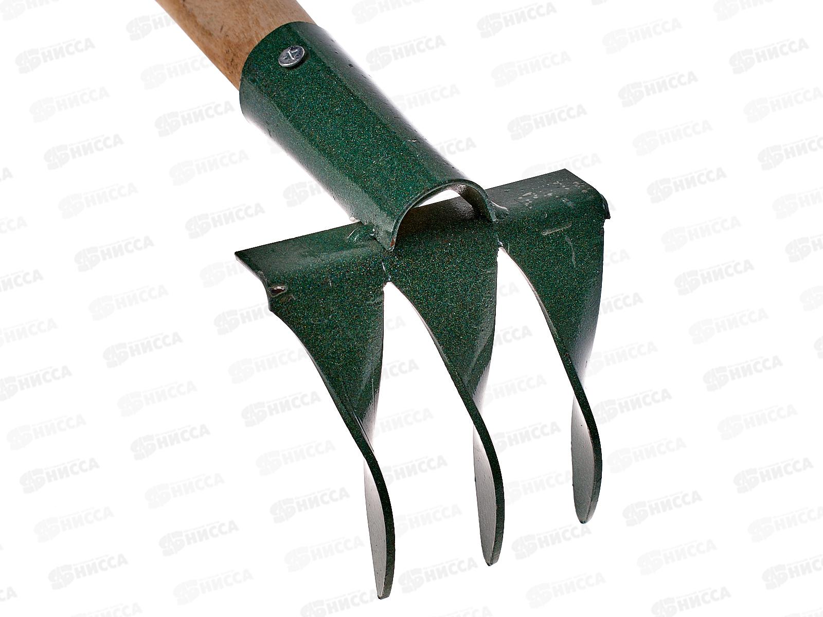 Грабли витые 3-х зубчатые с деревянным черенком Павлово, ГВ-3