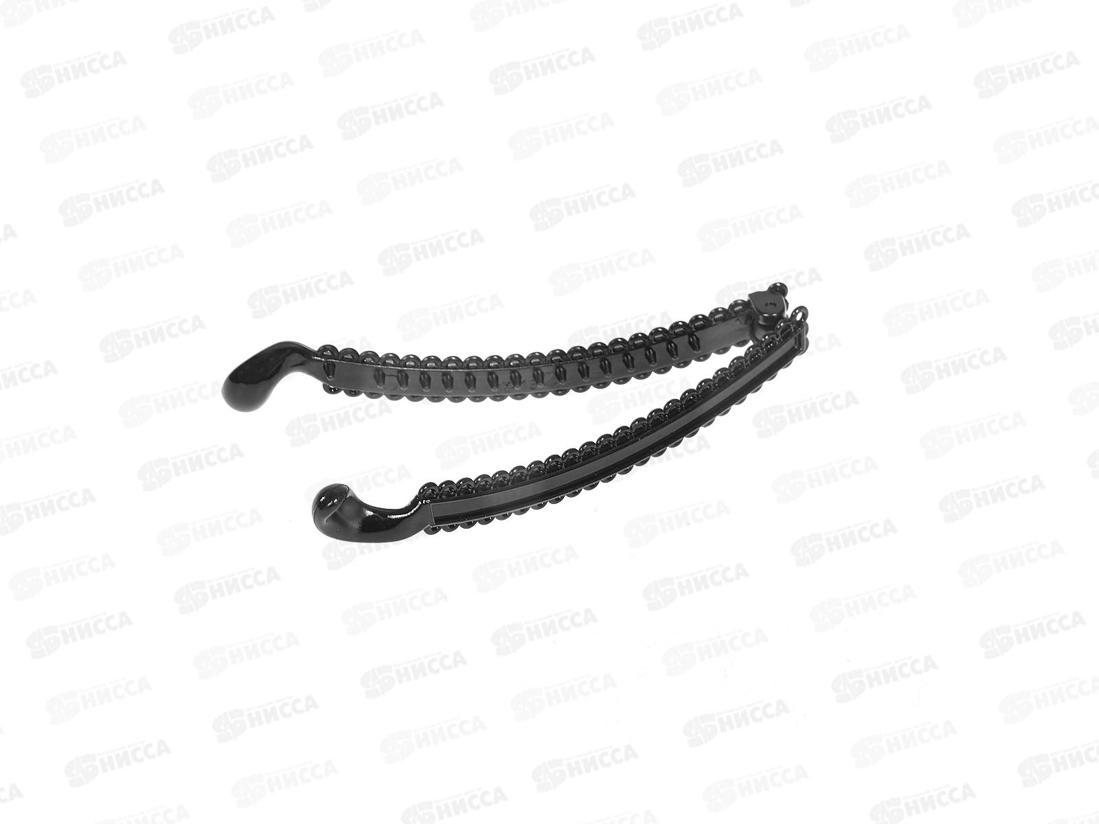 Банан д/волос &quotКлассика черный&quot 9,5см петельки 1490585 *6