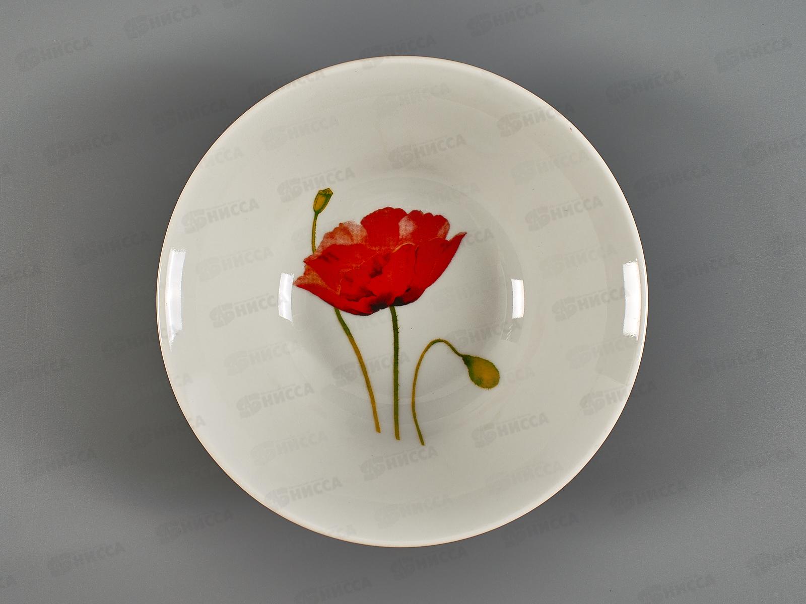 Салатник 600 см3 Идиллия Алый мак 5С0026 *15