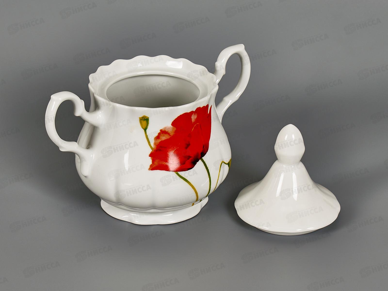 Сахарница 550 см3 &quotРоманс&quot Алый мак 5С0029 *12