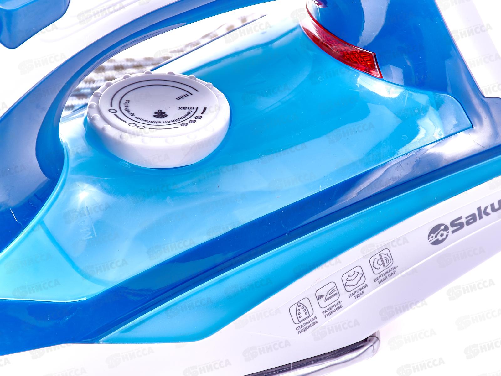 Утюг электрический SA-3052SBL 2400Вт нержавеющая сталь