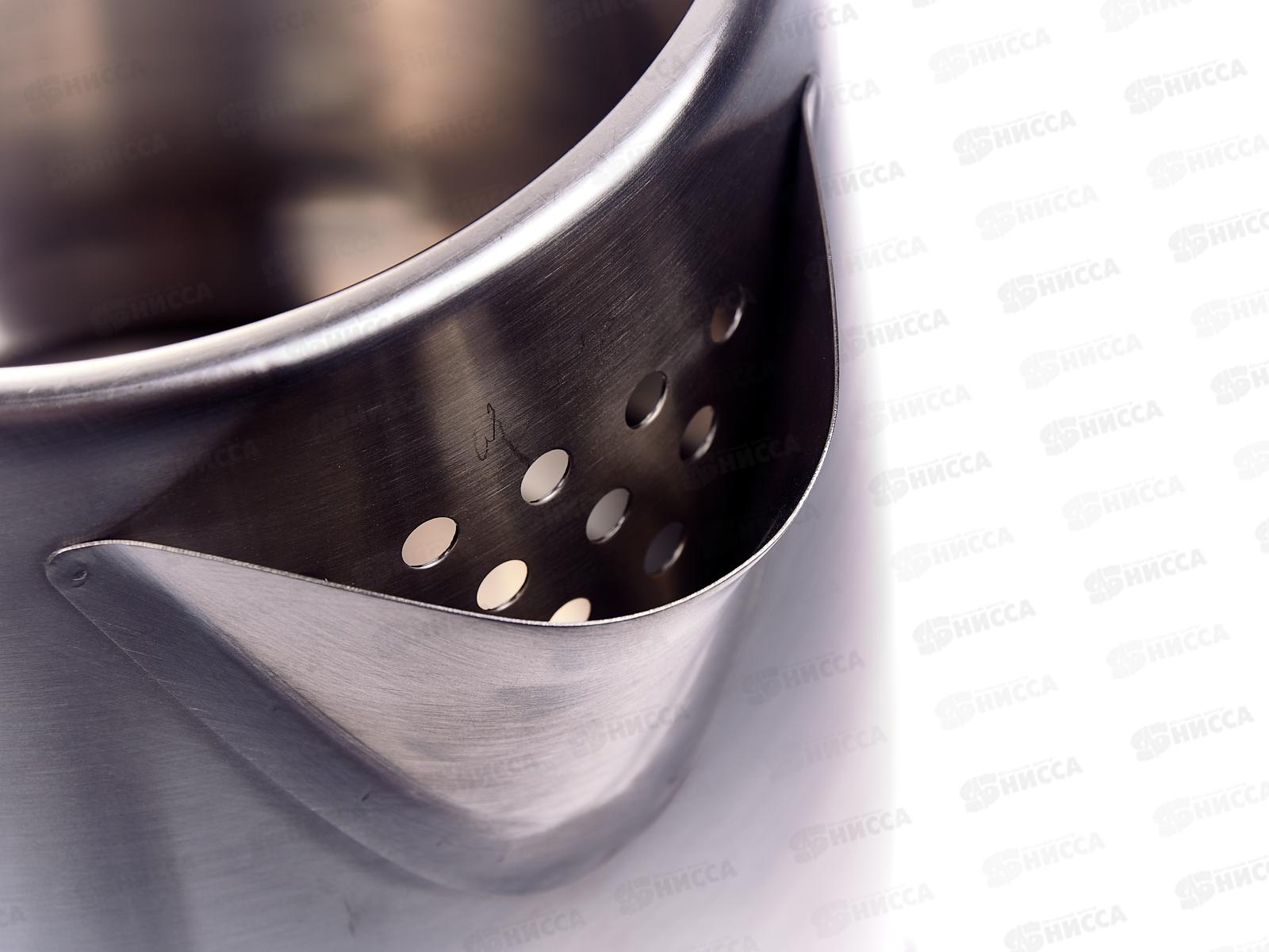 Чайник электрический SA-2149 2,0л нержавеющая сталь+черный  дисковый