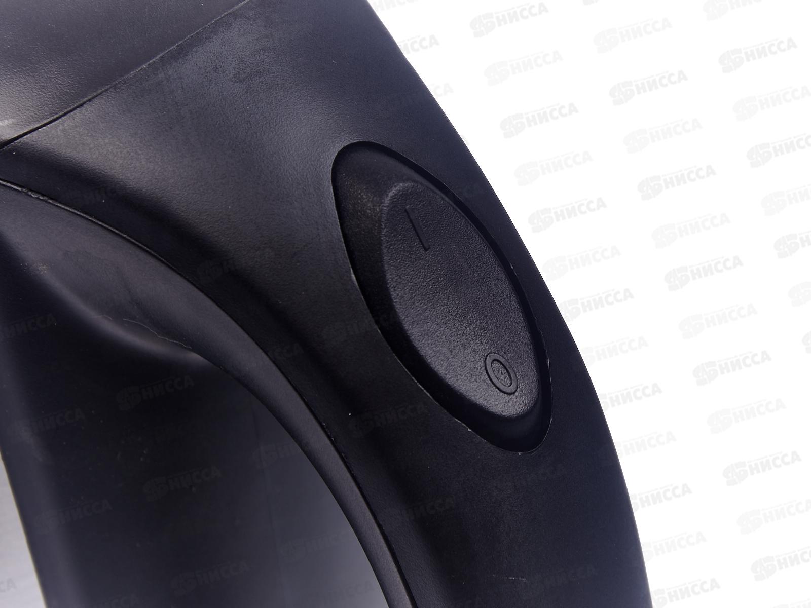 Чайник электрический SA-2149 2,0л нержавеющая сталь+черный  дисковый