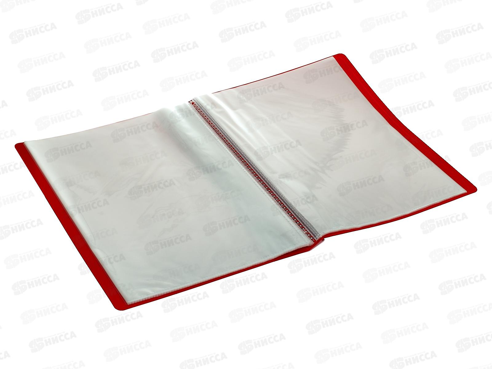 Папка с мультифорами  40 страниц Бюрократ, красный  0,65мм 816947 *25