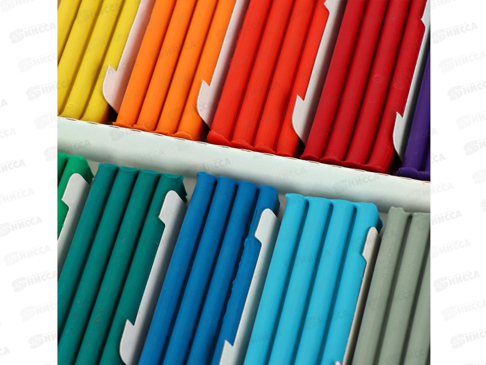 Пластилин 18 цветов 360грамм ГАММА Классический со стеком, 281035 *10