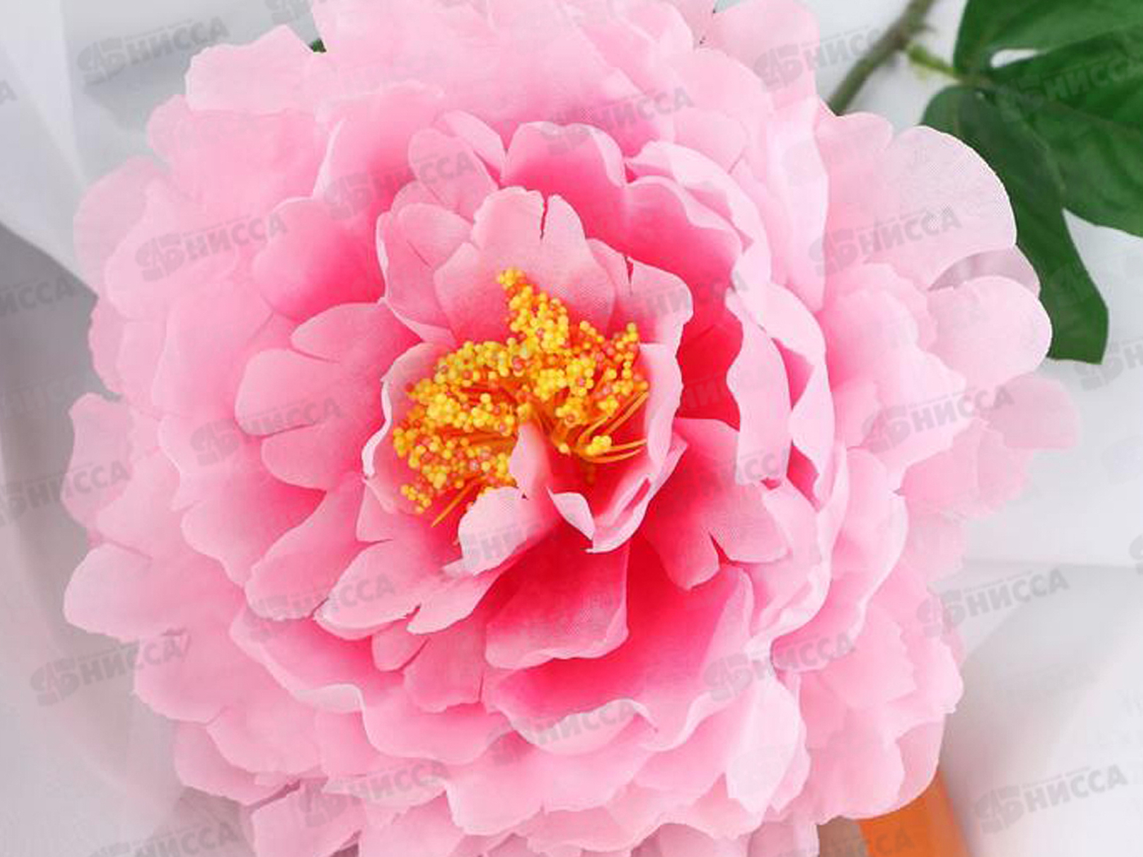 Цветы искусственные 55см Пион бархатный розовый 1662264